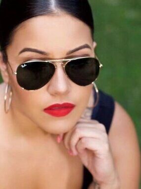 Ray-Ban 3025 Green Aviator Sunglasses 58mm